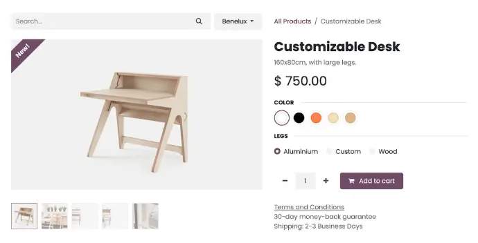 eCommerce Odoo