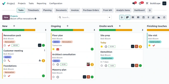 Planificación y seguimiento de órdenes de fabricación en ERP industrial