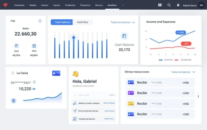 Módulos de Holded: facturación, contabilidad y CRM integrados