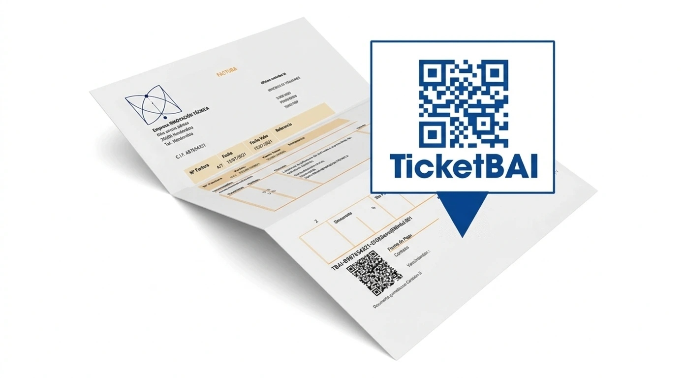 Factura TicketBAI con código QR obligatorio emitida desde Odoo